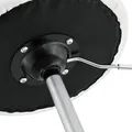Produktbild: Juskys Schminktisch Hocker Tonia – Sitzhocker rund Ø 33 cm & höhenverstellbar 49 - 64 cm – ergonomischer Polsterhocker mit Kunstleder-Bezug in Weiß