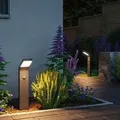 Produktbild: Paulmann 94747 LED Pollerleuchte Kulma modern Bewegungsmelder seewasserresistent Spritzwasser geschützt 500mm warmweiß 7,5W Anthrazit Aluminium