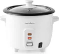 Produktbild: Nedis Reiskocher - 0.6 l - 300 W - Aluminium-Dampfer - Antihaft-Beschichtung - Herausnehmbare Schüssel