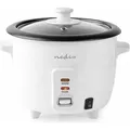 Produktbild: Nedis, Reiskocher 300W mit antihaftbeschichtetem Topf 0,6L, Weiß - Weiß