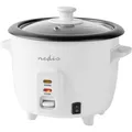 Produktbild: Nedis KARC06WT Reiskocher Weiß Antihaftbeschichtung, Kontrollleuchte