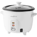 Produktbild: Nedis KARC06WT Reiskocher Weiß Antihaftbeschichtung, Kontrollleuchte