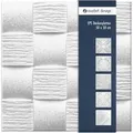 Produktbild: Marbet Design - Deckenplatten 50x50cm Styropor eps weiß 34 Dekore, Marbet Deckenverkleidung: Welle2, 2 m2 / 8 Platten