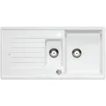 Produktbild: BLANCO ZIA 6 S | Granitspüle aus SILGRANIT weiß | Einbauart: Einbau von Oben | reversibel | für 60 cm breite Unterschränke | Großes Becken | Reinigungsfreundliche Öberfläche | [100x50x20,2 cm]