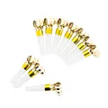 Produktbild: Oblique Unique® 10 x Tröte Pfeife Luftrüssel Krachmacher Tischdeko für Geburtstag Feier Party Baby Shower Kindergeburtstag JGA Schulabschluss UVM. Weiß Gold