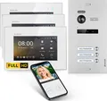 Produktbild: HD Video Türsprechanlage mit Smartphone App für 3 Familienhaus, 3x Monitor, Balter EVO HD WLAN