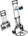 Produktbild: ATHLON TOOLS Aluminium Transportkarre klappbar - extra langer Teleskopgriff 110 cm - Ladefläche mit Anti-Rutsch-Pads - Leichtgängige Räder