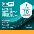 Produktbild: ESET HOME Security Premium / 10 Geräte / 1 Jahr / KEY (ESD)