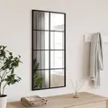 Produktbild: vidaXL Wandspiegel Schwarz 40x80 cm Rechteckig Eisen