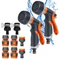 Produktbild: Gartenbrause 2er Set, Handbrause Garten 8 Bewässerungsmuster, Einstellbarer W...