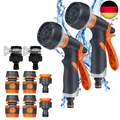 Produktbild: Gartenbrause 2er Set, Handbrause Garten 8 Bewässerungsmuster, Einstellbarer