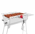 Produktbild: BEM Holzkohlegrill SMAK Rambo Mangal Grill Set, mit Zubehör, inkl. Powerbank + Motor + Spießen, Elektrisch Edelstahl Klappbar