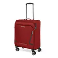 Produktbild: travelite Handgepäck Koffer mit 4 Rollen für Lufthansa, Austrian + Swiss, integriertes Zahlenschloss, Bordtrolley JETPACK: Kompakter Weichgepäck Trolley mit Aufsteckfunktion, 55x40x23 cm, 41 l, 2,5 kg