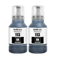 Produktbild: SHUOLEI 113 Tinte Kompatibel mit Epson 113 Tintenpatronen Nachfülltinte Multipack für ET-5850 ET-16600 ET-5150 ET-5170 ET-5150 ET-16650 ET-15000 ET-5100 ET-5800 ET-5880 ET-16150 (2 Pack 2 Schwarz)