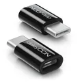 Produktbild: deleyCON 2x USB-C Adapter Handy Smartphone Tablet Micro USB auf USB C Stecker