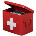Produktbild: Medizin-Box aus Metall in Rot,  Medizinbox, Arzneischrank Länge: 22 cm, ZELLER