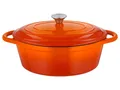 Produktbild: SILVERCREST® Bräter Gusseisen 29 cm / 4,8 Liter (Orange) - B-Ware neuwertig