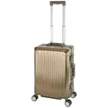 Produktbild: Travelhouse Tokyo Alu Reisekoffer Champagner Bordkoffer Hartschalenkoffer Reisegepäck Reisetrolley Trolley Handgepäckkoffer Kabinenkoffer 2X TSA ... - Gold