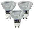 Produktbild: TRANGO LED-Leuchtmittel, 3er Pack GU10CWSD-3 GU10 LED Leuchtmittel 3-Stufen dimmbar - 6000K kaltweiss zum Austauschen GU10 & MR16 Halogen Leuchtmittel für Einbauleuchten, 3 St., Deckenstrahler, Einbaustrahler, Deckenleuchte, Spots