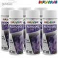 Produktbild: 6x DUPLI COLOR Aerosol Art Lackspray Sprühlack RAL9016 weiss weiß matt 400ml