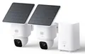 Produktbild: eufy SoloCam E30 2er-Pack Solarpanel Überwachungskamera mit HomeBase 360°Schwenk