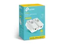 Produktbild: TP-LINK TL-PA4010PKIT AV600+ Powerline Kit with AC Pass Through - Bridge - HomePlug AV (HPAV) - an Wandsteckdose anschließbar (Packung von 2) (TL-PA4010PKIT)