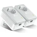 Produktbild: TP-LINK AV500 Nano Powerlineadapter Starterkit mit Frontsteckdose (TL-PA4010PKIT)