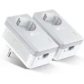 Produktbild: TP-Link TL-PA4010P KIT V5 PowerLine Netzwerkadapter 600 Mbit/s Ethernet/LAN Weiß 2 Stück(e)