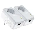 Produktbild: TP-Link TL-PA4010PKIT AV500-Powerline-Adapter KIT mit Frontsteckdose