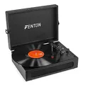 Produktbild: Fenton RP118B - Bluetooth Plattenspieler mit Lautsprecher, Bluetoothsender und Empfanger, Schallplattenspieler Retro Vintage, Vinyl Player, moderner Record Player, MP3 Converter, Schwarz