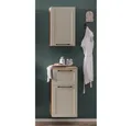 Produktbild: Lomadox Badmöbel-Set MARLING-03, (Spar-Set, 2-St), kaschmir mit Wotan Eiche Nb. Hängeschrank & Unterschrank 40/150/35 cm