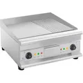 Produktbild: Royal Catering Elektro-Grillplatte - doppelt - 60 cm - glatt & geriffelt - 6.400 W RCG-60GB
