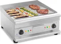 Produktbild: Royal Catering Elektro-Grillplatte - doppelt - 60 cm - glatt & geriffelt - 6.400 W