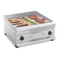 Produktbild: Royal Catering RCG-60GB Elektrische Grillplatte Tischgrill Elektrogrill (doppelt, 60 cm, glatt & geriffelt, 6.400 W)