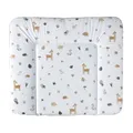 Produktbild: Rotho Babydesign Wickelauflage breit (85 x 72 cm) - wickelauflage - wickeltischauflage - abwaschbar - wickelmatte - wasserdicht - Motiv Waldtiere