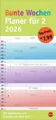 Produktbild: Bunte Wochen Planer für 2 2026|Kalender