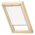 Produktbild: VELUX Original Dachfenster Verdunkelungsrollo, mit Grauer Führungsschiene, Weiß, für C04