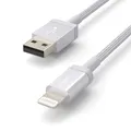 Produktbild: Lightning auf USB-A Kabel 1m Nylon MFi iPhone Kabel Apple Zubehör