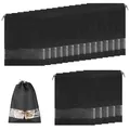 Produktbild: MXTIMWAN 20 Stück Tragbare Schuh Taschen, 31,3 x 43,5 cm, Große Non-Woven Drawstring Travel Shoe Bags, wasserdichte, Schuhbeutel mit Klarem Fenster für den Täglichen Gebrauch und Auf Reisen