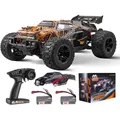 Produktbild: VEVOR Ferngesteuertes Auto, Maßstab 1:10, RC-Auto, All-Terrain-4WD-Offroad-Truck mit 45° Wheelie & einstellbarer Geschwindigkeit, 50 km/h-RC-Rennauto-Spielzeug, Ideal für Kinder ab 8 Jahren, IPX4