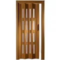 Produktbild: Forte Premium Kunststoff Falttür Luciana in Buche mit 4 Fenstern