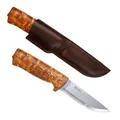 Produktbild: Helle Messer Outdoormesser, Modell 75 Hunter, Dreilagenstahl, masurische Birke, Lederscheide 168210