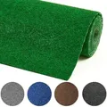 Produktbild: Rasenteppich Field Grün 200 x 400 cm – Kunstrasen in Nadelfilz-Struktur (flach) – Outdoor Bodenbelag für Balkon, Terrasse & Pool - Grün