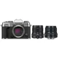 Produktbild: Fujifilm X-T50 + XF 50mm f/2,0 R WR + XF 23mm 2,0 R WR silber