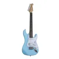 Produktbild: J&D ST-MINI E-Gitarre, Erle-Korpus, Ahorn-Hals, Keramik Single Coil, Sky Blue