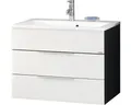 Produktbild: Waschtischunterschrank FACKELMANN Style 80 cm weiß anthrazit montiert 80953