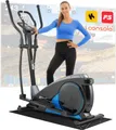 Produktbild: Hop-Sport Crosstrainer HS-060C mit magnetischem Widerstandssystem & 32 elektronischen Einstellstufen, Pulsmessung, Bluetooth, bis 150 kg belastbar