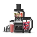Produktbild: Ninja 3-in-1 Küchenmaschine & Mixer mit 5 Programmen: Mixen, Max Mixen, Hacken, Mischen, Pürieren, 1,8L Schüssel, 2,1L Krug, 700ml Becher, 1200W, spülmaschinenfest, Auto-iQ, Schwarz BN800EU