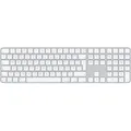 Produktbild: Apple Magic Keyboard weiß mit Touch ID mit Ziffernblock weiße Tasten
