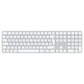 Produktbild: Apple Magic Keyboard weiß mit Touch ID mit Ziffernblock weiße Tasten